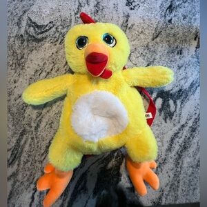 NWT🐥Plush Backpack -Yellow Chicken w Adjustable Straps - Cozy Gift Collection